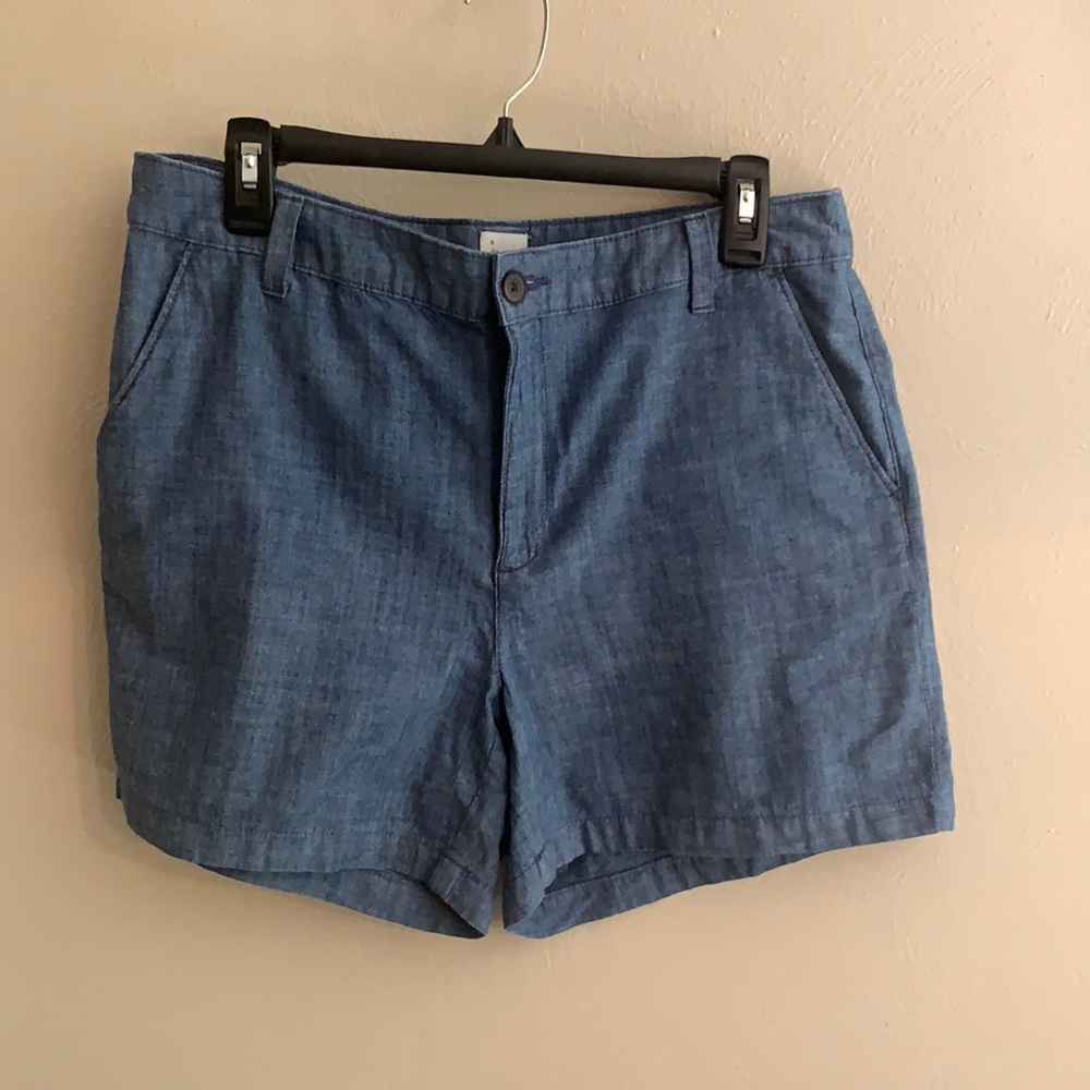 Denim colored shorts